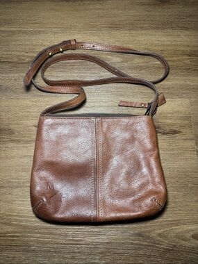 Modern Horse Brown Leather Crossbody Bag